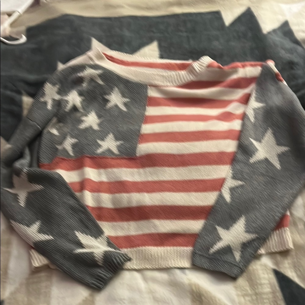 Patriotic Star and Stripe Sweater